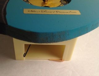 Rare Vintage Disneyland Mickey Mouse Pendulum Wind Up Clock W/ Moving Eyes 3