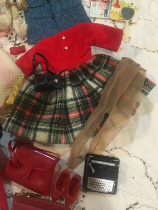 Vintage 1960s Ideal Tammy Doll BS - 12 With Case,  Labeled Outfits And Accessories 6