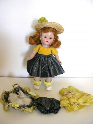 Vintage 1954 Vogue Ginny Doll Painted Lash Hard Plastic Tagged Outfit