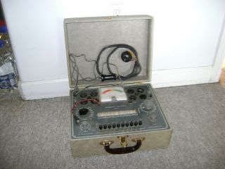 Vintage Heathkit Tc - 2 Tube Tester W/adapter
