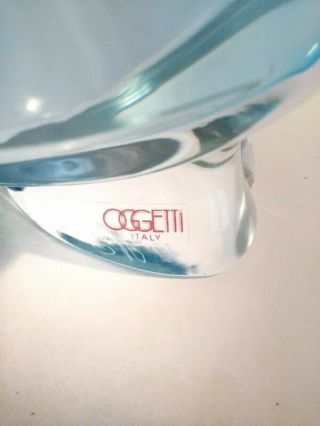 Vintage OGGETTI ITALY Signed ELIO RAFFAELI FISH AQUARIUM ART GLASS PAPERWEIGHT 7
