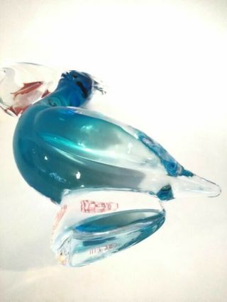 Vintage OGGETTI ITALY Signed ELIO RAFFAELI FISH AQUARIUM ART GLASS PAPERWEIGHT 8