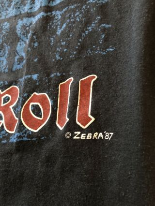 Vintage MOTORHEAD Rock ' N ' Roll Tour Shirt L 1987 Eat the Rich Rare 5