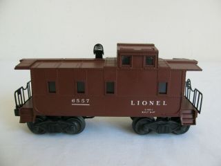 Vintage 1958 Lionel Trains O/o - 27 Lighted Sp Type Smoking Caboose 6557 Ex
