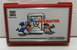 Vtg Nintendo Safe Buster Game And Watch Multi Screen And 1988