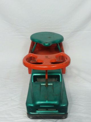 Vintage 1950 ' s Pressed Steel Structo Ride ' er Dump Truck 4