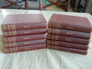 Vtg 1955 The Book Of Knowledge Set Of 10 Books 1950 