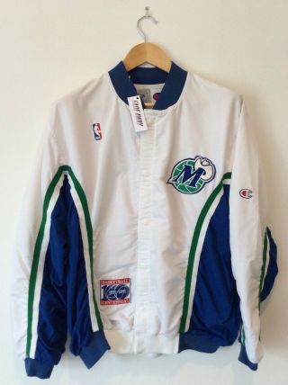 Vintage 1991 Dallas Mavericks Champion Nba Warm Up Jacket.  Near.  Very Rare