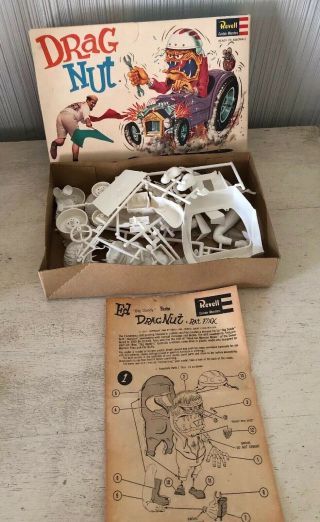 Authentic Vintage Revell Drag Nut Ed Big Daddy Roth Monster Rat Fink Model Kit