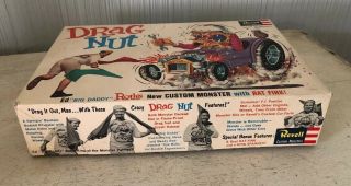Authentic Vintage Revell Drag Nut Ed Big Daddy Roth Monster Rat Fink Model Kit 5