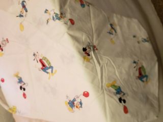 Vintage Disney Wamsutta Twin Comforter,  Disney Fitted Sheet And Pillow Case - Nn