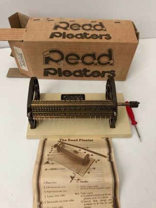 Vintage Read Smocking Pleater 16 Row Instructions Box.  2 Brokenneedles