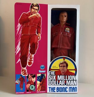 The Six Million Dollar Man Vintage 13” Action Figure 1975 Box Bionic Kenner