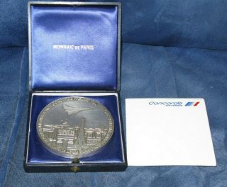 Very Rare Air France Concorde Sst Medallion For First Paris To Nyc Flights