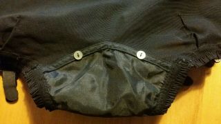 True Vintage 50 ' s Black Pinup Burlesque Garter Panties with Lace Tummy Panel 7