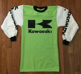 Vintage 1970s Official Kawasaki Motocross Moto Men 