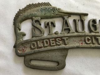 St.  Augustine Florida Vintage License Plate Topper 2