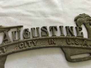 St.  Augustine Florida Vintage License Plate Topper 3