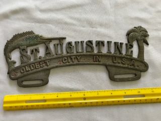 St.  Augustine Florida Vintage License Plate Topper 5