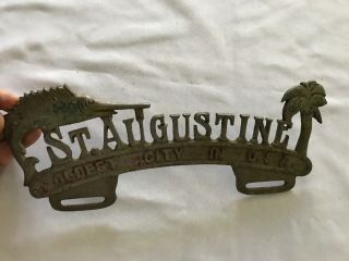 St.  Augustine Florida Vintage License Plate Topper 6