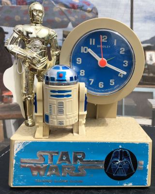 Vintage 1980 Star Wars Alarm Clock