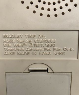 Vintage 1980 Star Wars Alarm Clock 3