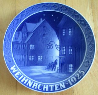 Vintage Danish Royal Copenhagen Weihnachten Christmas Eve 1925 Collector Plate