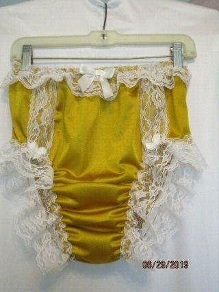 2 - Handmade Nylon Tricot Vintage Retro Brief Panties 44 Special Request