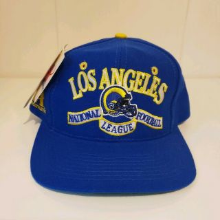 Vintage Los Angeles La Rams Logo Athletic Snapback Hat With Tag