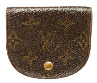 171 - 10 Louis Vuitton Monogram Canvas Leather Vintage Coin Purse