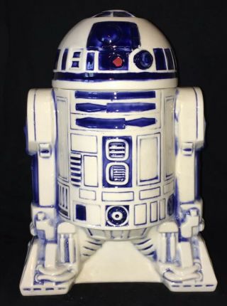 Vintage 1977 R2 - D2 Star Wars Ceramic Cookie Jar 12.  5 "