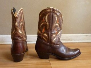 Vintage 40s 50s ACME Peewee Cowboy Boots - Size 8 1/2 D 5