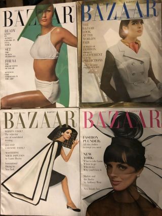 10 Vintage 1964 Harper’s Bazaar Magazines 2