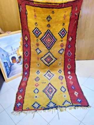 Liquidation Old Vintage Azilal Beni Ourain Moroccan Rug 100 Wool Handmade 7 
