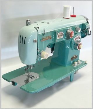 Rare Vintage 1950s White 761 Zig Zag Sewing Machine - Fully Serviced And