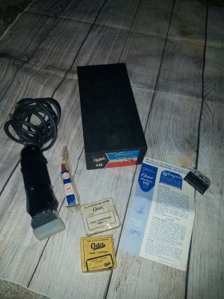 Vintage Oster Model 10 Heavy Duty Progienic Pro Electric Clipper USA 2