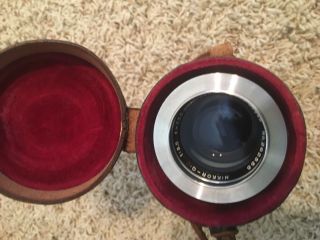 RARE Vintage Nippon Kogaku Nikkor F=13.  5cm 1:3.  5 Chrome Camera Rangefinder Lens 8