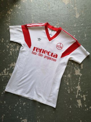 Vintage Adidas Climalite 2000 Fcn Nürnberg 88 11 Away Football Shirt Medium