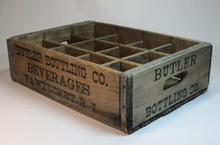Antique Vintage Advertising Wooden Crate