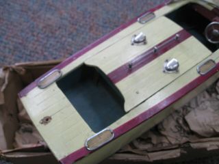 Vintage TMY Battery Powered Boat 15 1/2 ' Attic Find 8