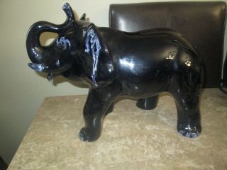 Rare Vintage Large Elephant Granite Glaze Blue Mountain Pottery Canadian Art 2