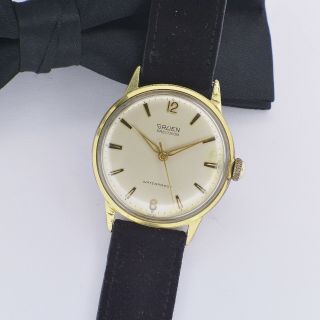 Vintage Gruen Precision James Bond Watch 007 Mens Cal.  510ss 17 Jewel 510