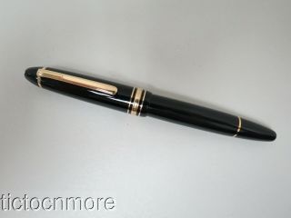 Vintage Montblanc Meisterstuck No.  146 Black & Gft Fountain Pen 14k 4810 Nib