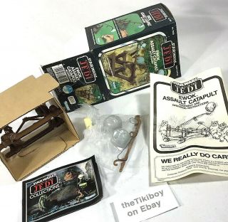Vintage Star Wars Rotj Jedi Ewok Catapult Toy Kenner 1983 Issue Box