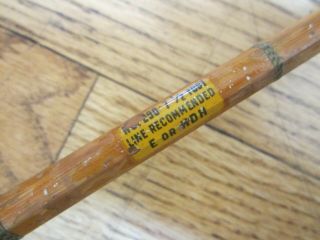 Vintage South Bend Bamboo Fly Rod 290 7 1/2 ' 2 Tips,  Canvas Sack E or HDH Line 3