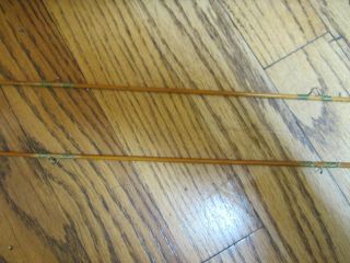 Vintage South Bend Bamboo Fly Rod 290 7 1/2 ' 2 Tips,  Canvas Sack E or HDH Line 7