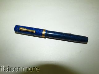 Vintage Conklin Endura Large Size Lapis Blue Lever Filler Fountain Pen