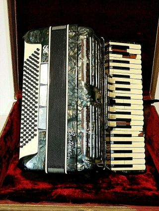 Vintage Bertini Lux The Riva No.  660 Accordion With Case,  As - Is For Repair