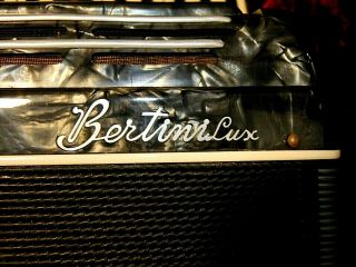 Vintage BERTINI LUX The Riva no.  660 ACCORDION with Case,  As - Is for Repair 3