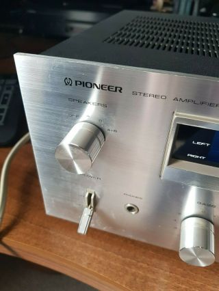 Pioneer SA - 508 amplifier stereo vintage retro silver collectors audio 1980s 4